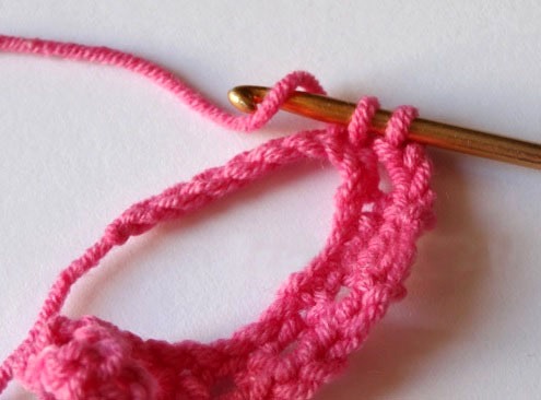 Схема лепестков крючком для розы вязаной длиной