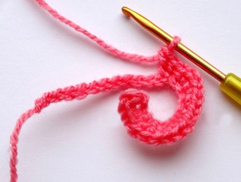 Схема лепестков крючком для розы вязаной длиной