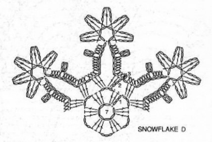схема снежинки звезочки